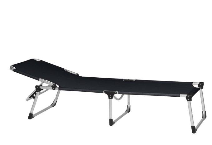 MÖBELSCHAU Dreibeinliege schwarz