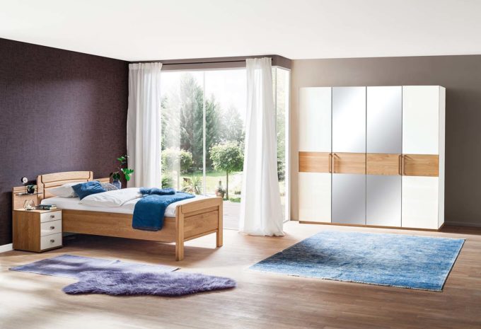 MÖBELSCHAU Komfortbett Eiche