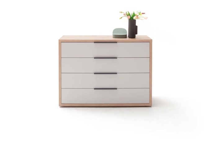 MÖBELSCHAU Kommode flamed wood black