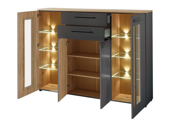 MÖBELSCHAU Highboard Loft