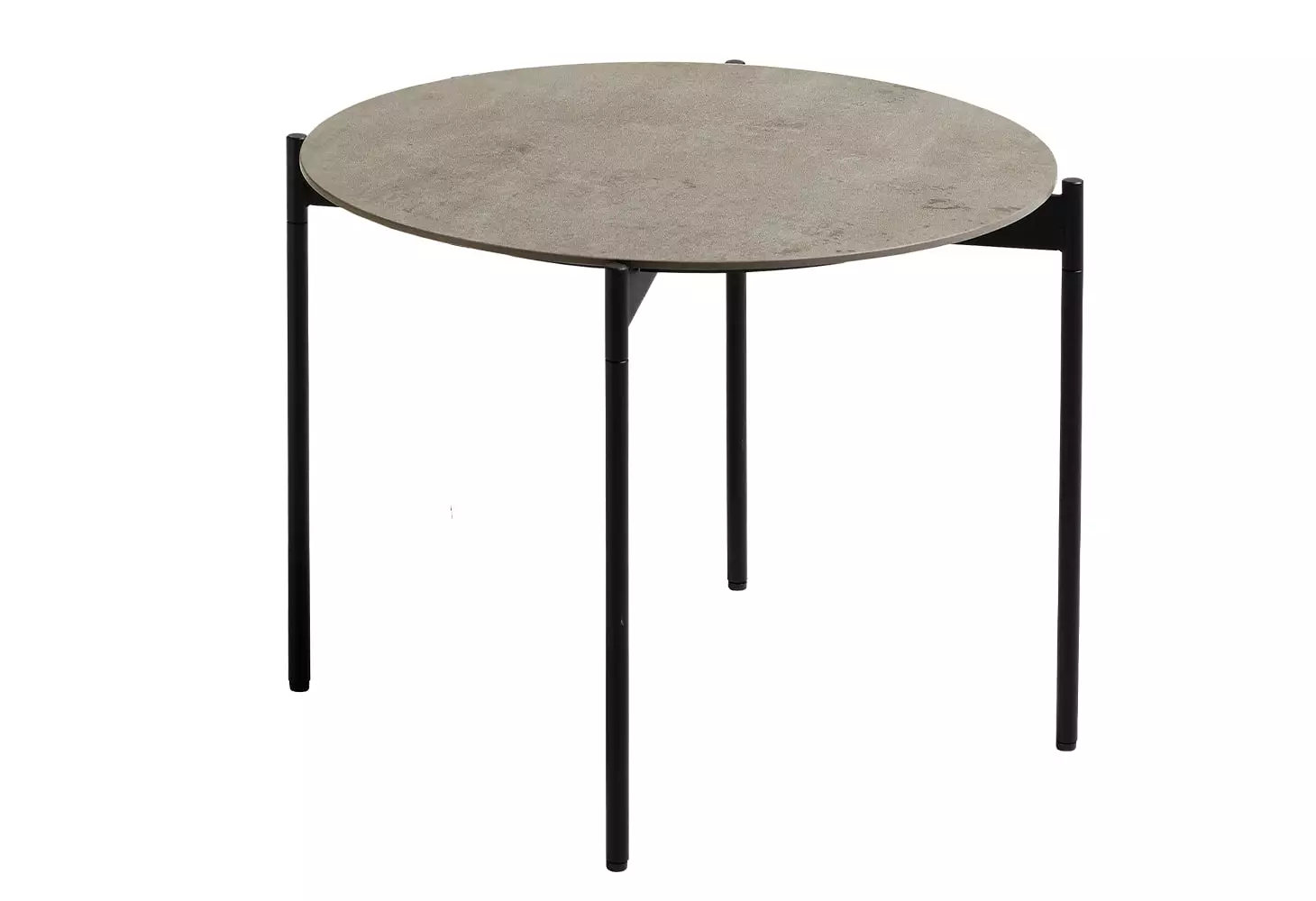 MÖBELSCHAU Couchtisch rund, Metall antik matt