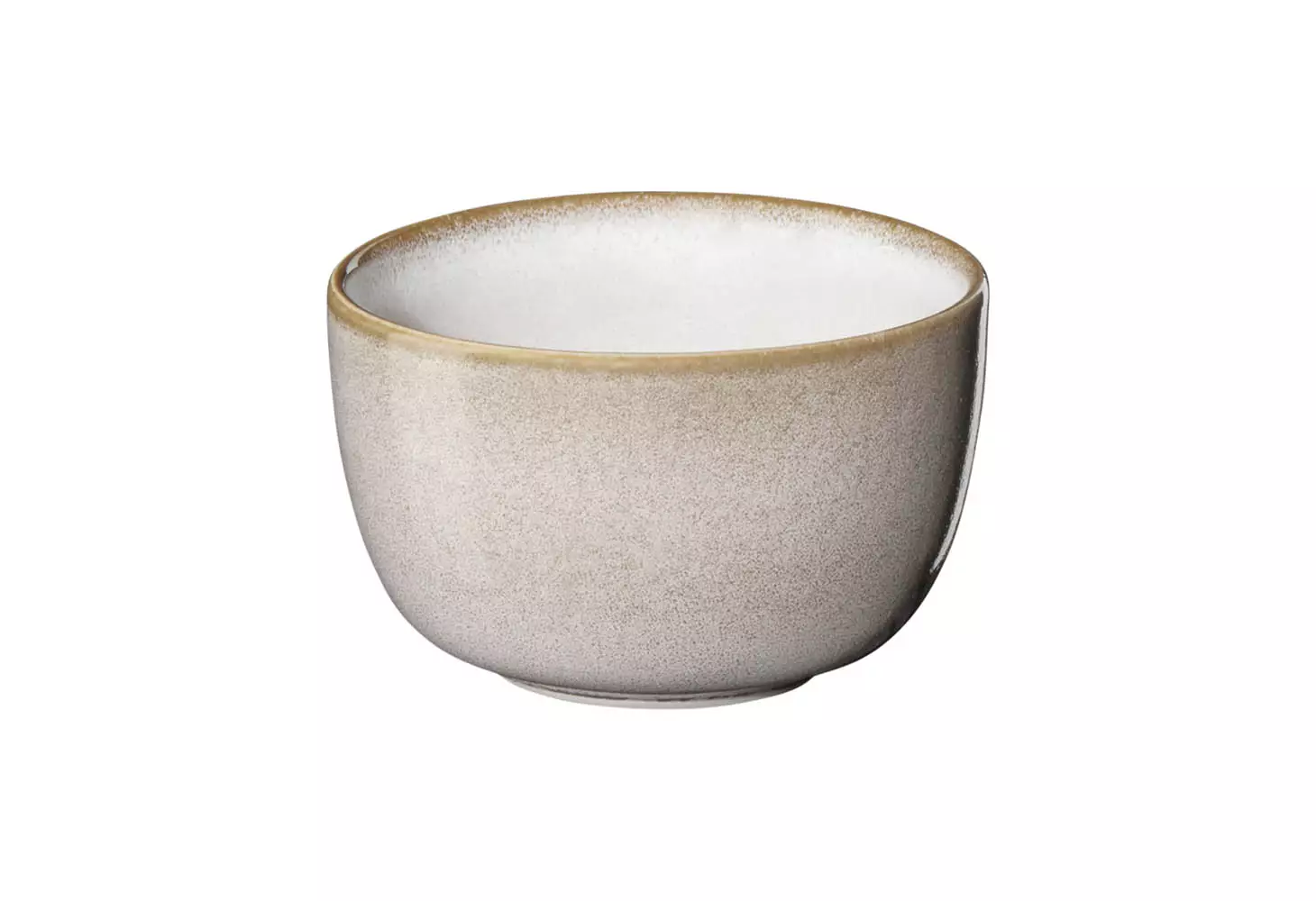 MÖBELSCHAU Schale Steingut nude glänzend