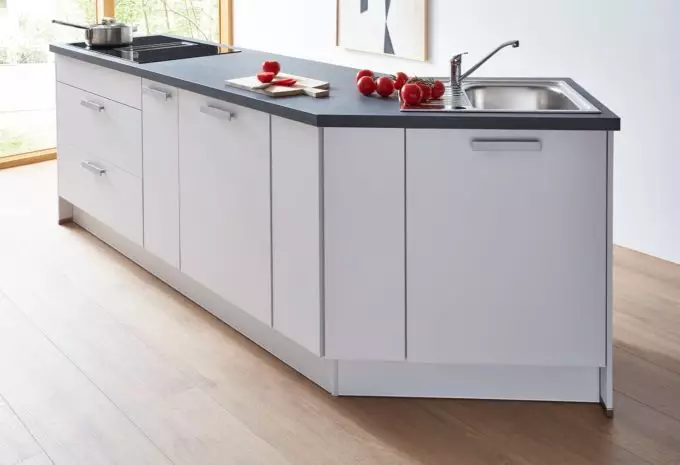 MÖBELSCHAU Kücheninsel Cindy Westwood Moonlight grey seidenmatt